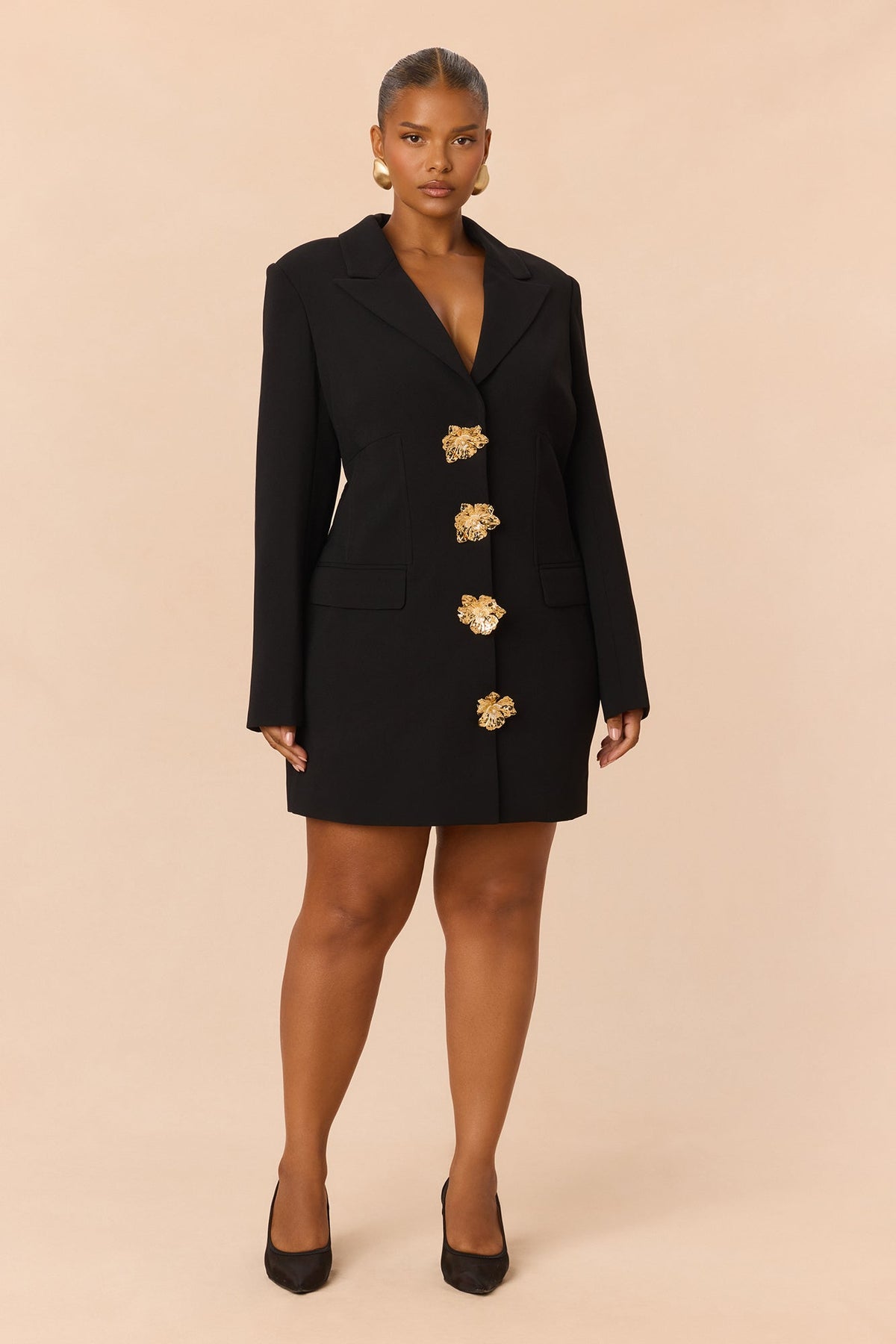 Out For The Night Blazer Mini Dress - Black