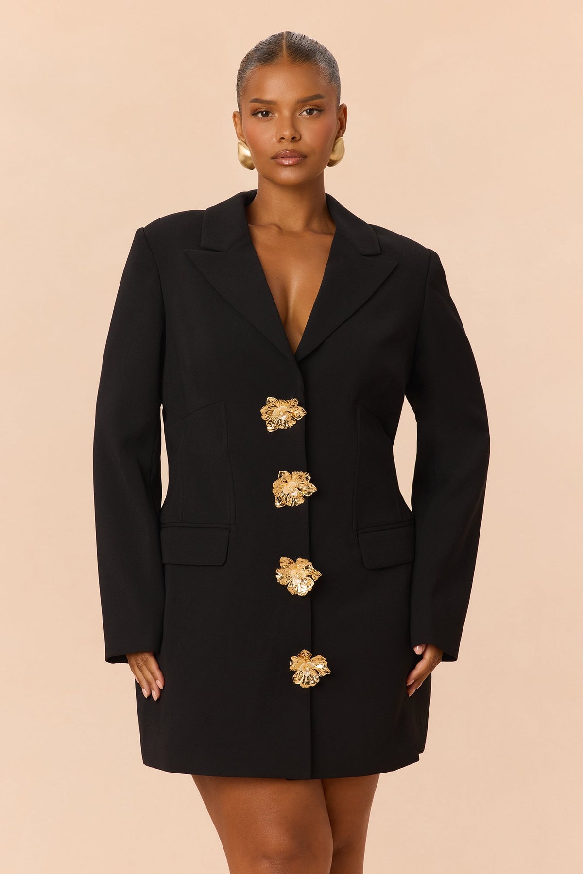 Out For The Night Blazer Mini Dress - Black
