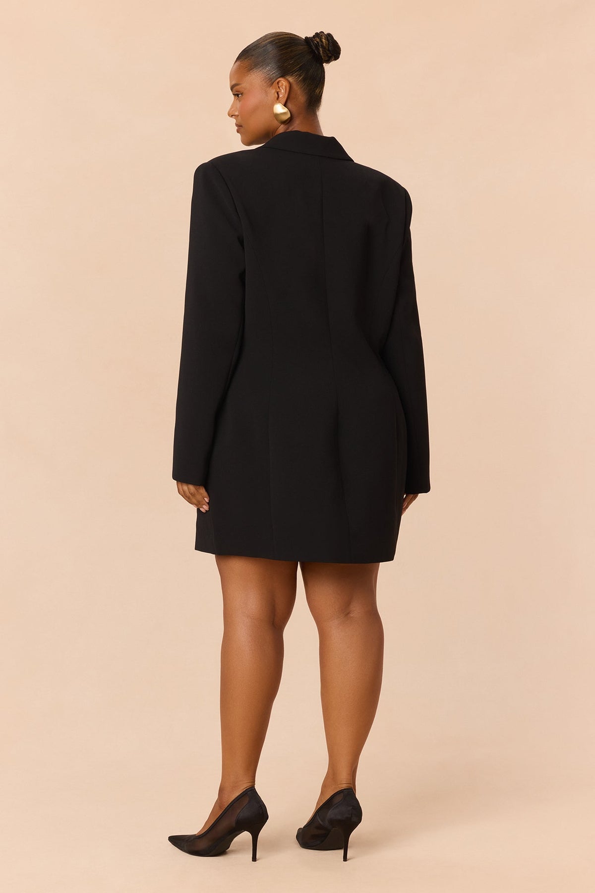Out For The Night Blazer Mini Dress - Black