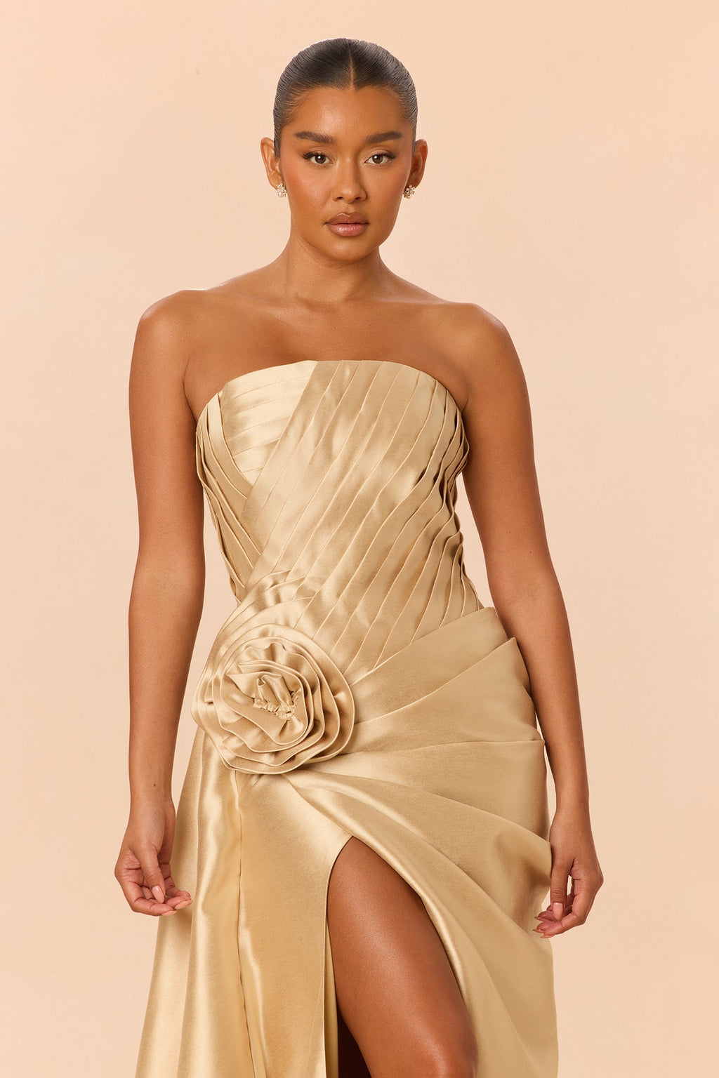 Can't Resist Taffeta Gown - Gold
