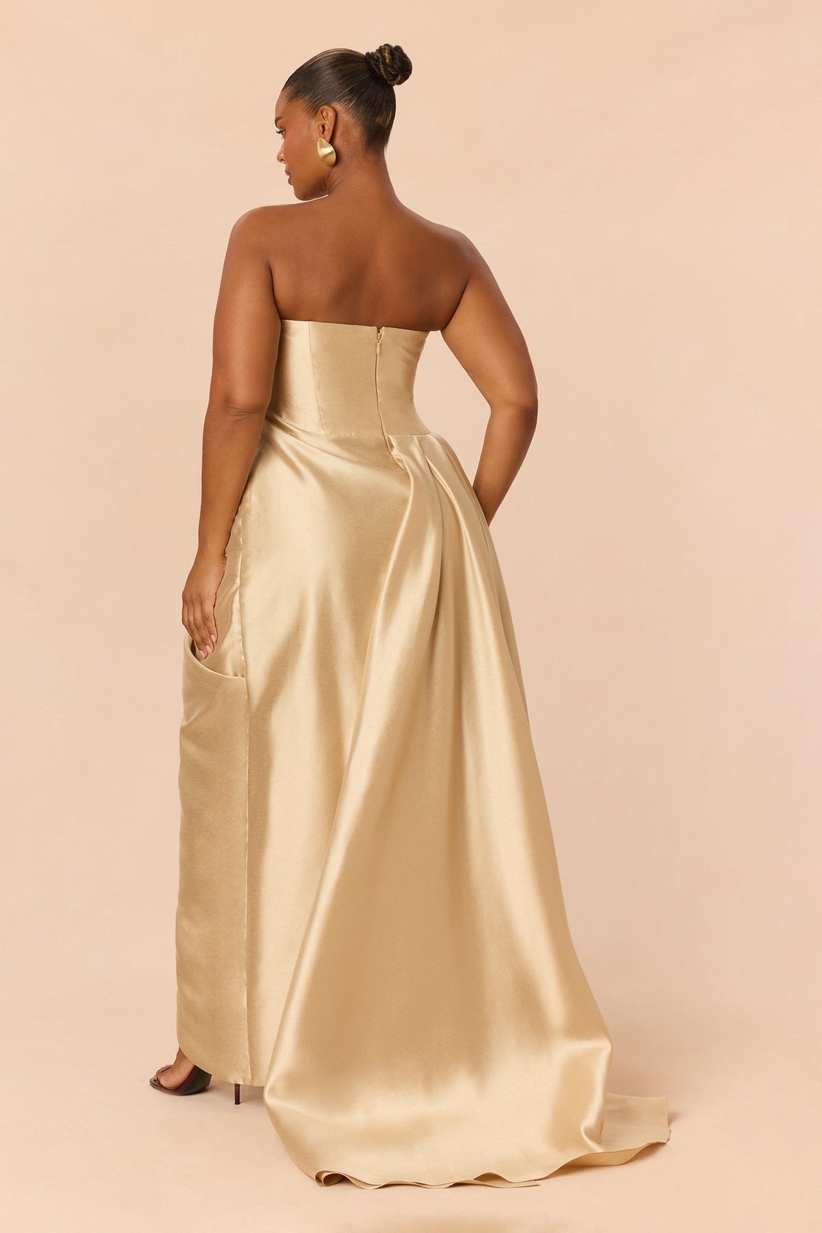 Can't Resist Taffeta Gown - Gold