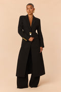 Odette Hardware Blazer Coat - Black
