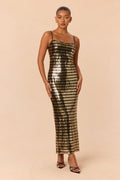 Marlowe Sequin Maxi Dress - Gold/Black