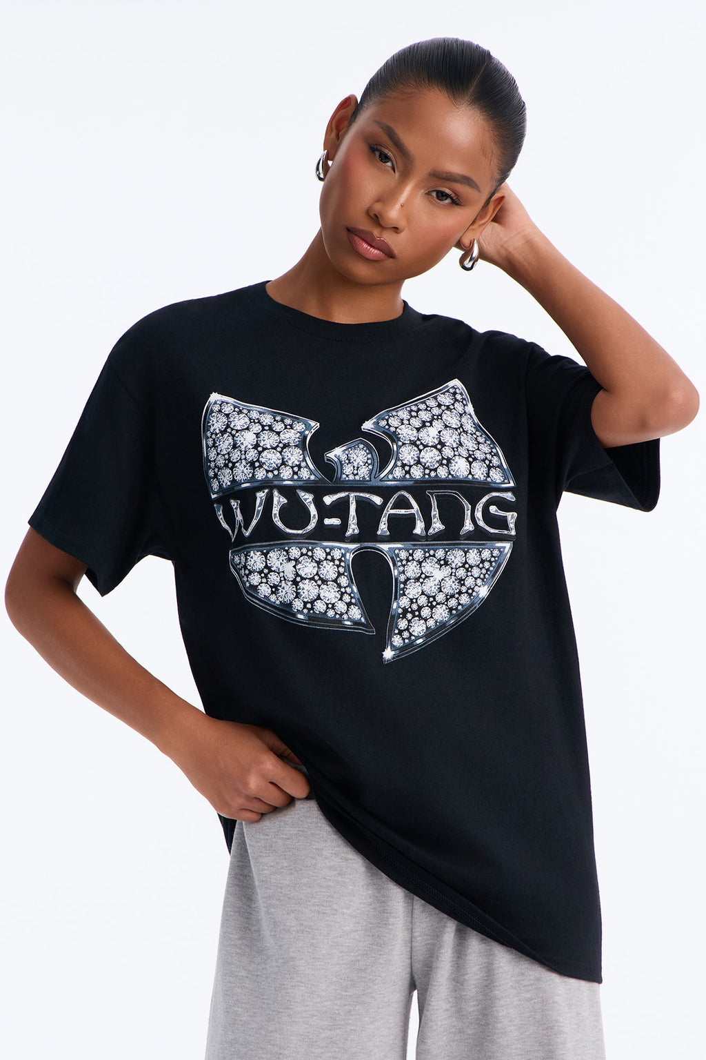Wutang Monochrome Logo Tee - Black