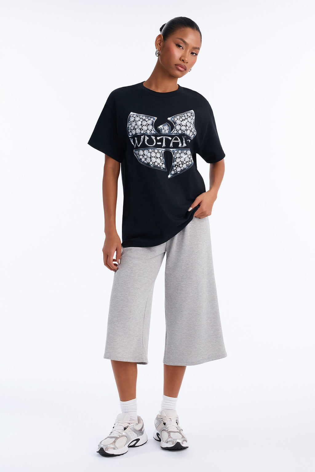 Wutang Monochrome Logo Tee - Black