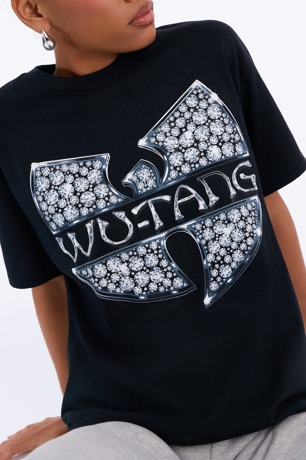 Wutang Monochrome Logo Tee - Black