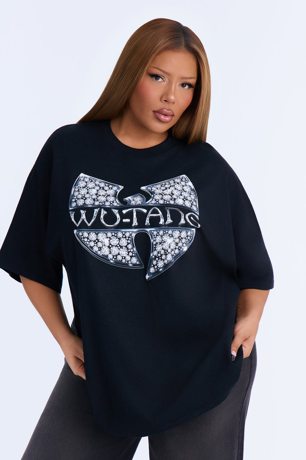 Wutang Monochrome Logo Tee - Black