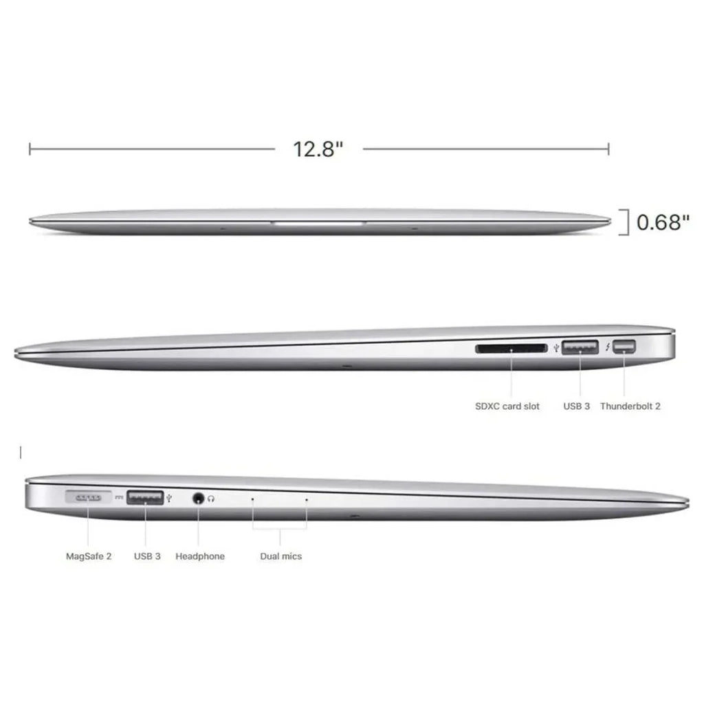 Apple MacBook Air 13" - Intel Core i5 - 8GB RAM - 256GB SSD (2017) - Silver - MQD42LL/A