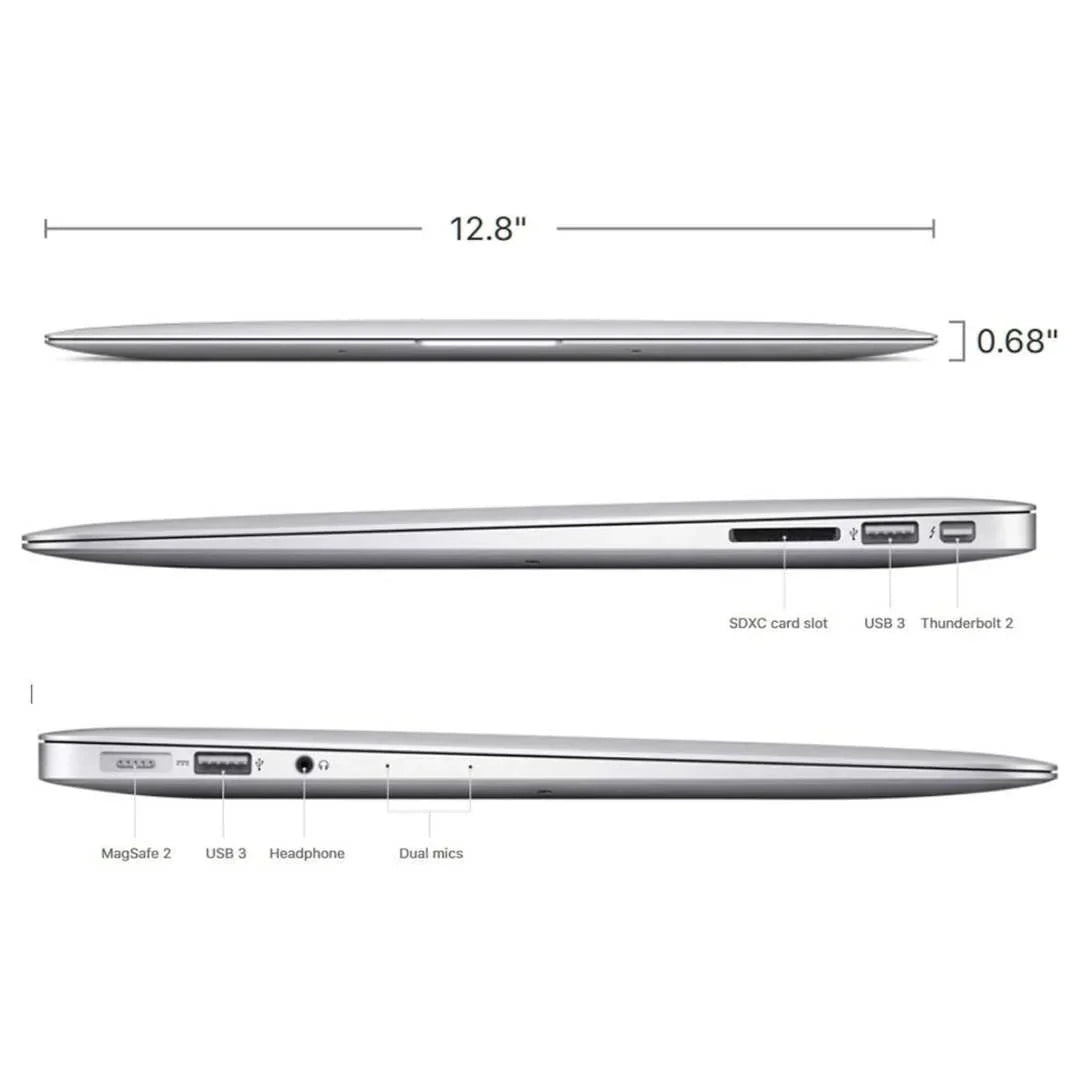 Apple MacBook Air 13" - Intel Core i5 - 8GB RAM - 256GB SSD (2017) - Silver - MQD42LL/A