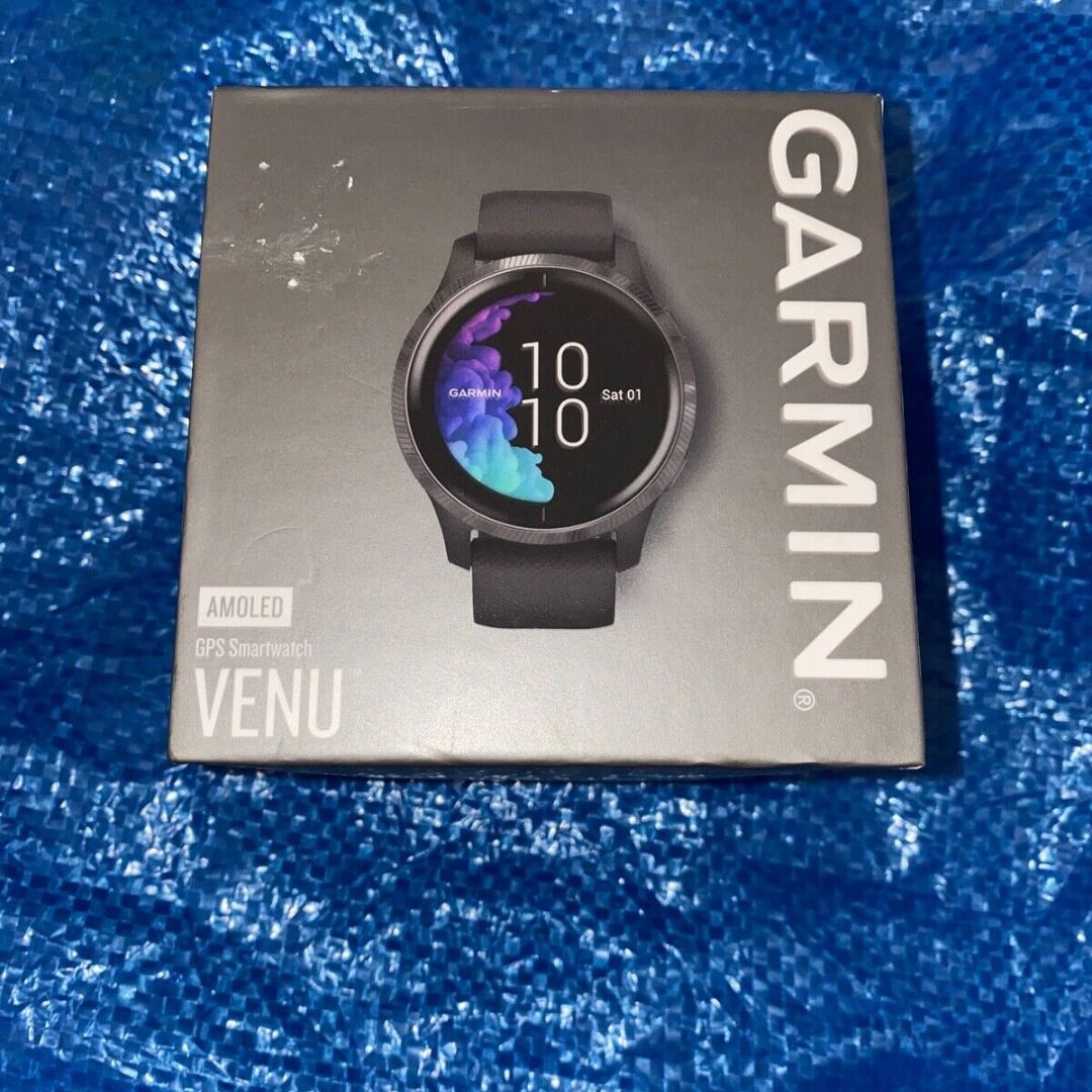 Garmin Venu GPS Smartwatch 43mm Fiber-Reinforced Polymer - Black - 010-02173-11