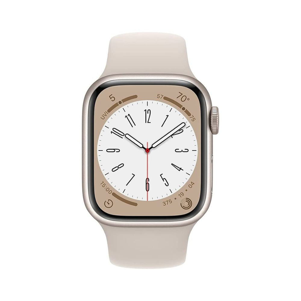 Apple Watch Series 8 GPS+Cell 45mm Starlight Aluminum Case - Starlight Sport Band  - M/L - MNVQ3LL/A