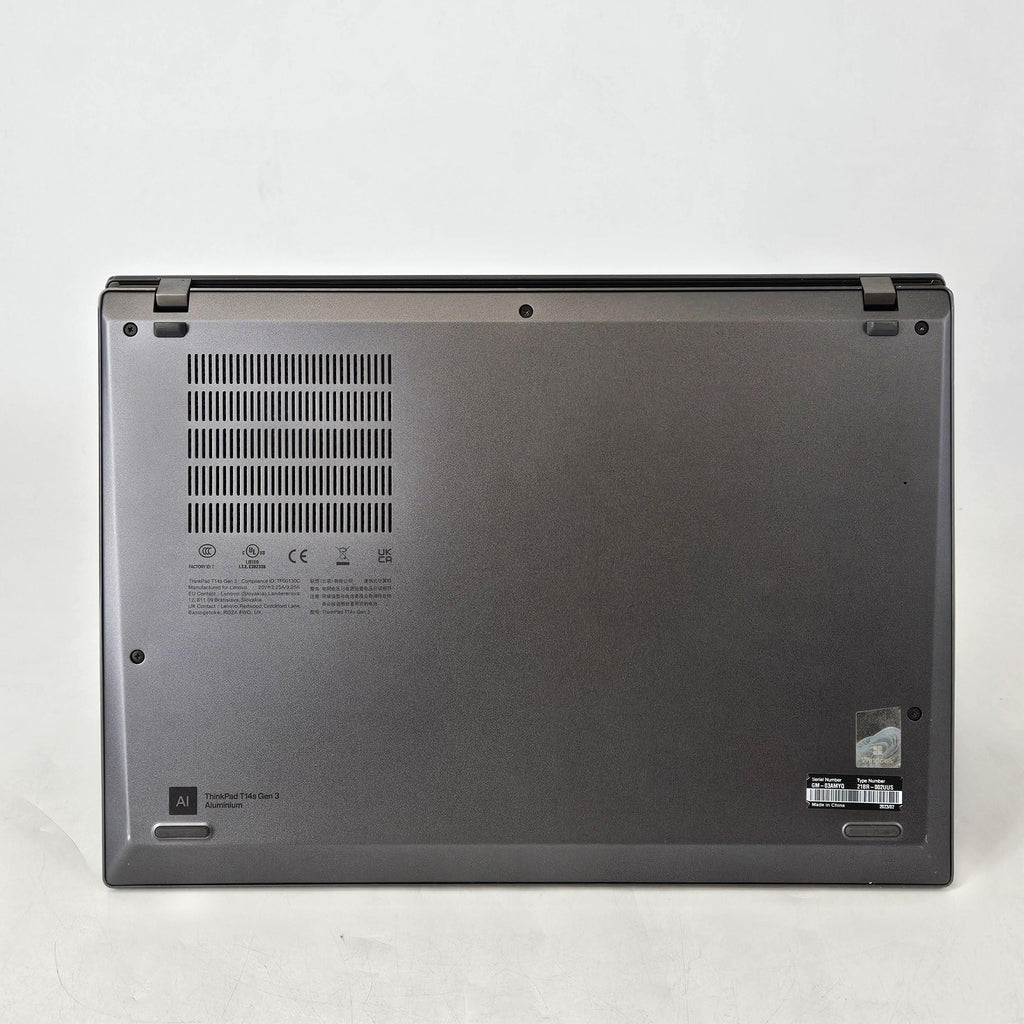 Lenovo ThinkPad T14s Gen 3 Gray 2.1 GHz Intel Core i7 12th Gen. 16GB RAM 512GB Solid State Drive