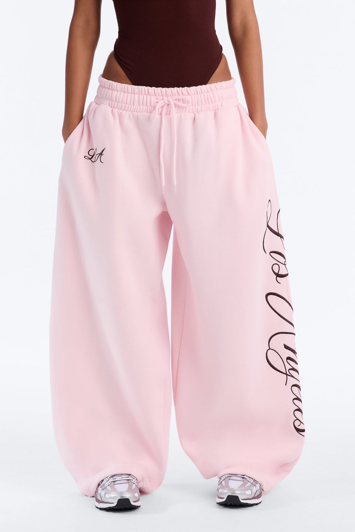 Los Angeles Script Barrel Sweatpants - Pink