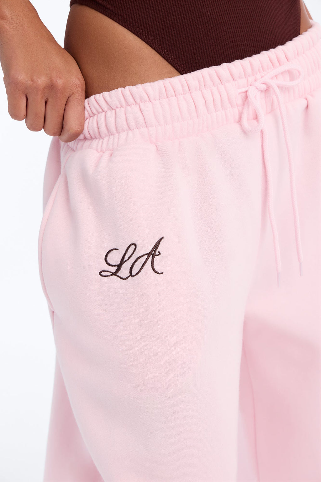 Los Angeles Script Barrel Sweatpants - Pink