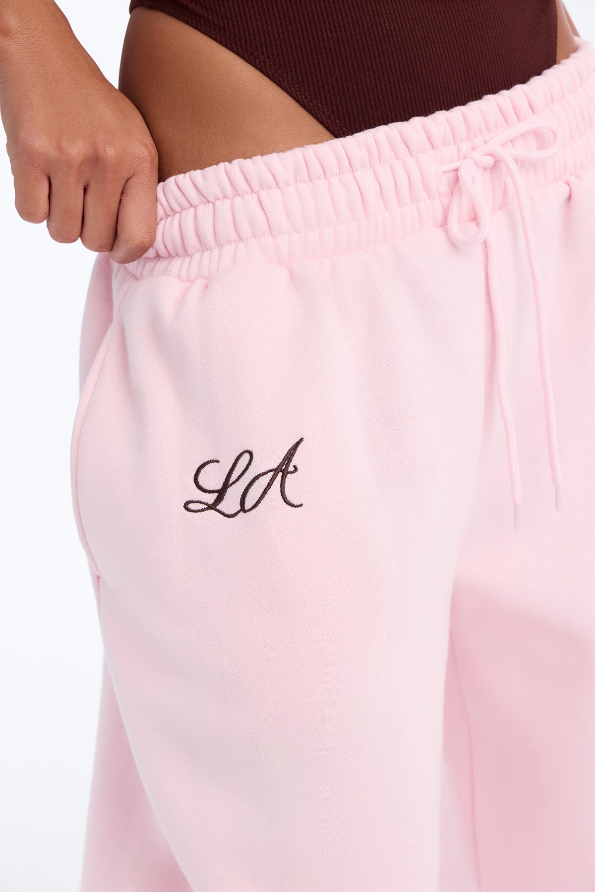 Los Angeles Script Barrel Sweatpants - Pink
