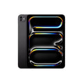 Apple - 11-inch iPad Pro M4 chip (Wi-Fi + Cellular) 256GB with Standard Glass - Space Black - MVW13LL/A