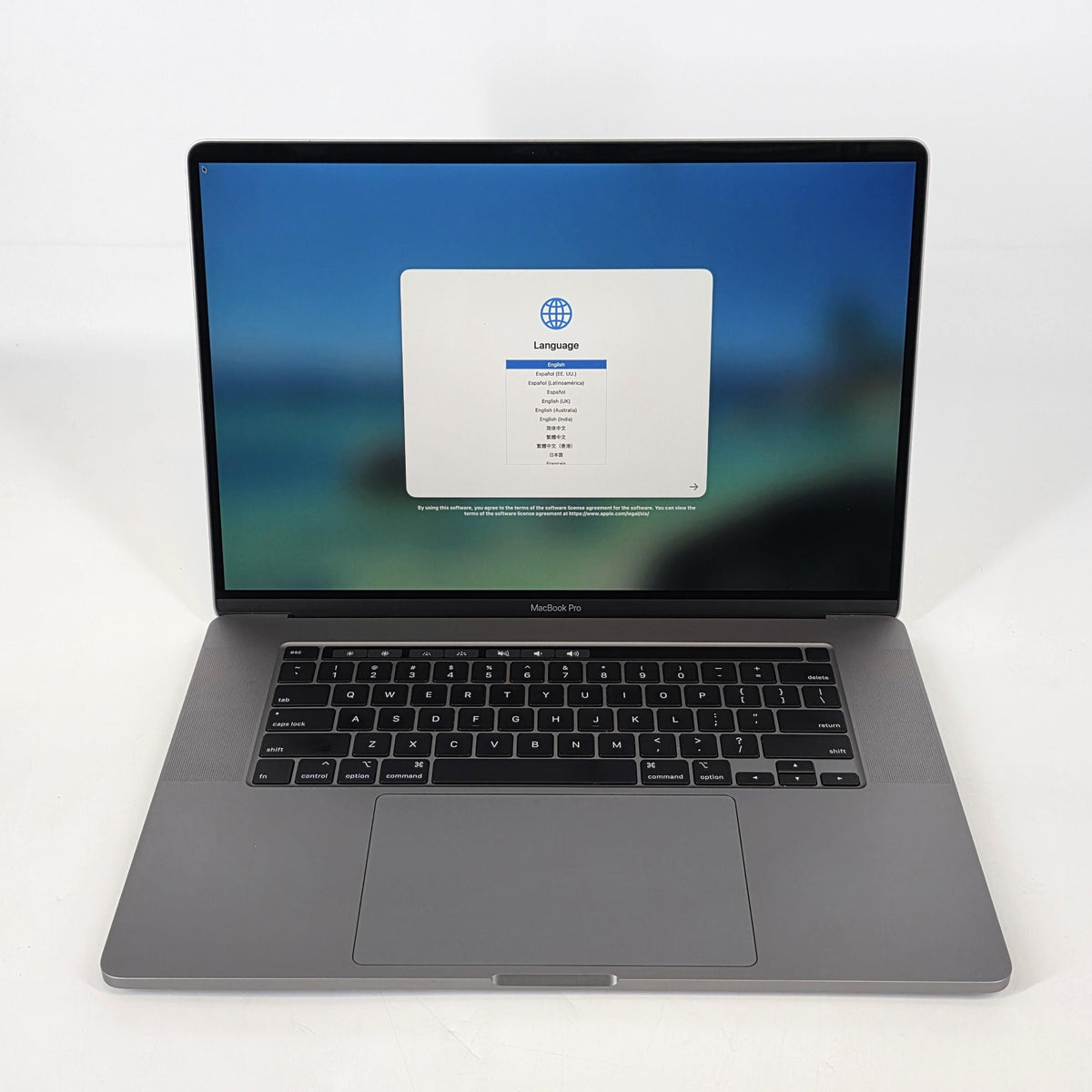 Apple MacBook Pro 16 Touch Bar 2019 Space Gray 2.4 GHz Intel Core i9 9th Gen. 64GB RAM 4TB Solid State Drive AMD Radeon Pro 5500M 8 GB