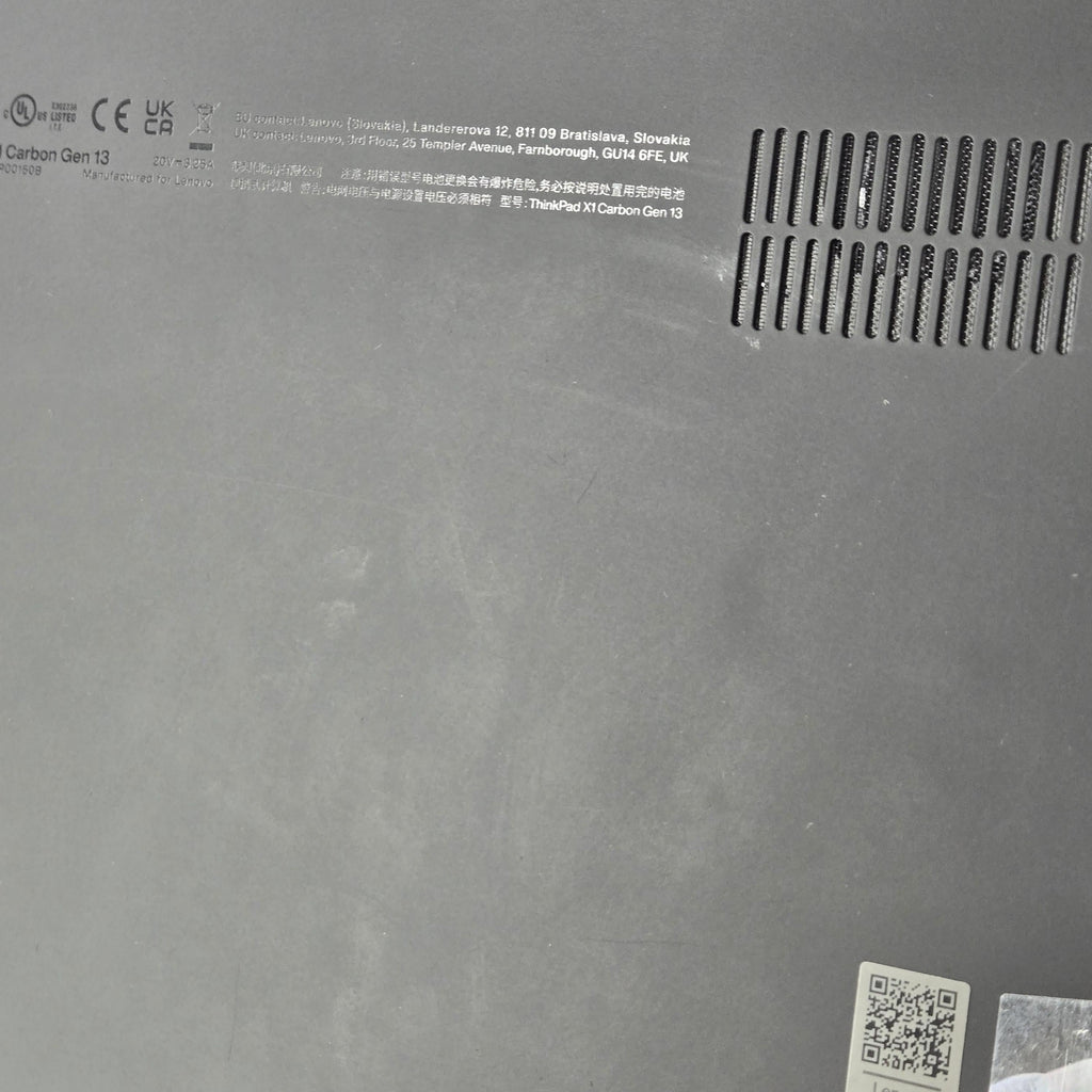 Lenovo ThinkPad X1 Carbon Gen 13 14 Gray 2.2 GHz Intel Core Ultra 7 Series 2 32GB RAM 1TB Solid State Drive