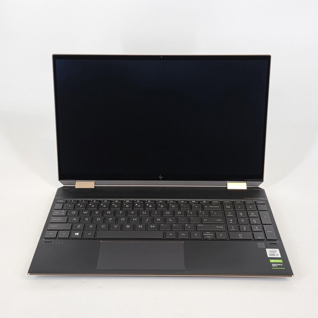 HP Spectre 15 x360 Black 2.6 GHz Intel Core i7 10th Gen. 16GB RAM 1TB Solid State Drive NVIDIA GeForce GTX 1650 Ti 4 GB