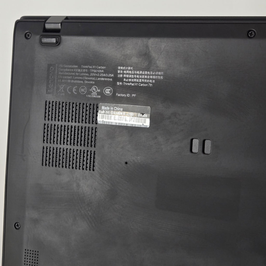 Lenovo ThinkPad X1 Carbon Gen 7 14 Black 1.8 GHz Intel Core i7 8th Gen. 16GB RAM 256GB Solid State Drive