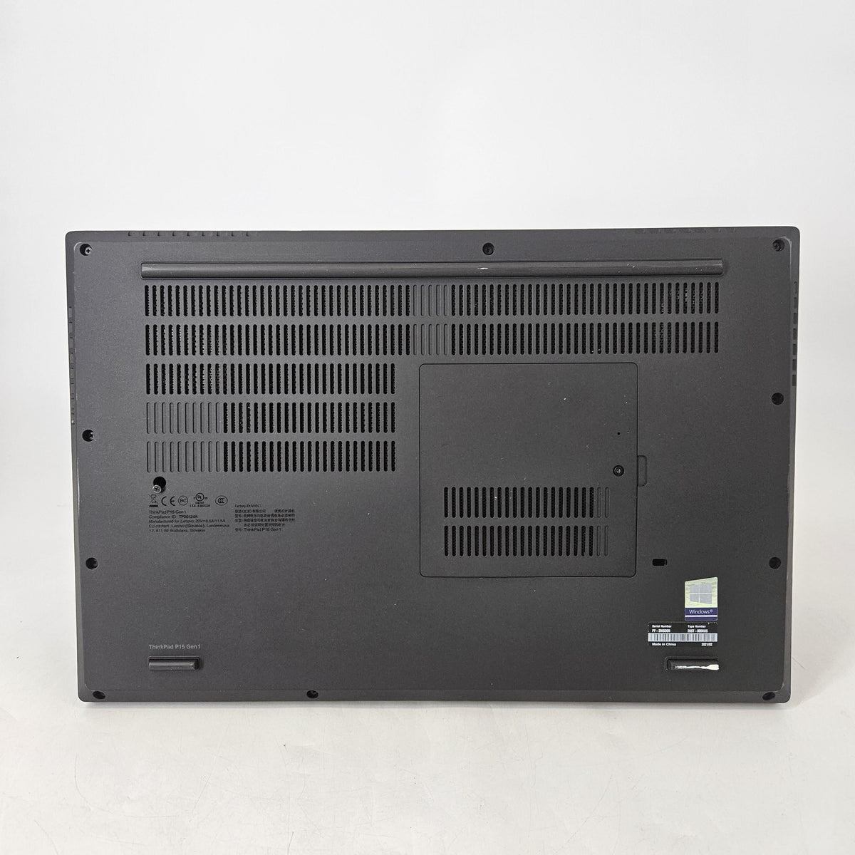 Lenovo ThinkPad P15 Gen 1 Black 2.4 GHz Intel Core i9 10th Gen. 32GB RAM 512GB Solid State Drive NVIDIA Quadro T2000 4 GB