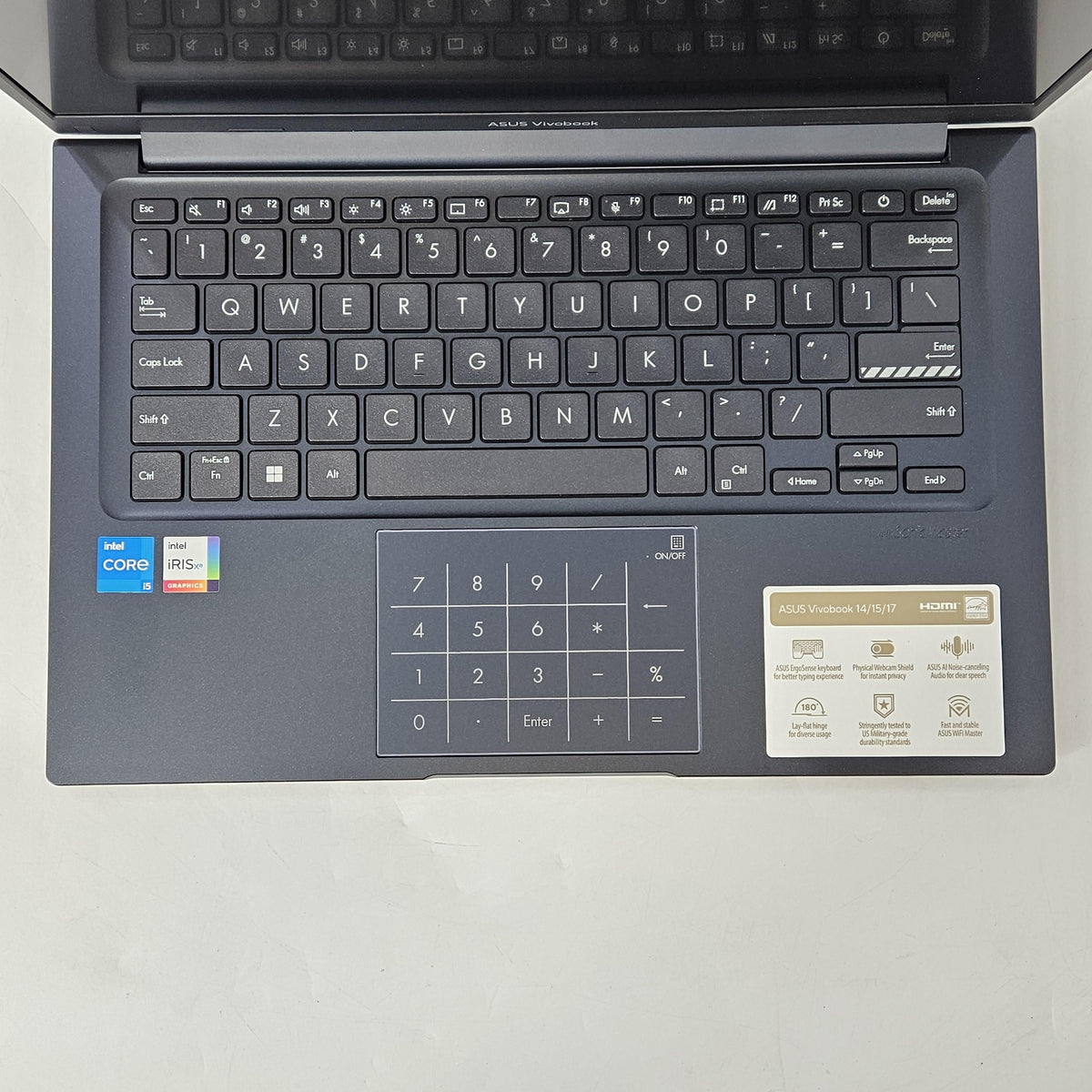 Asus Vivobook 14 Blue 1.3 GHz Intel Core i5 13th Gen. 12GB RAM 256GB Solid State Drive