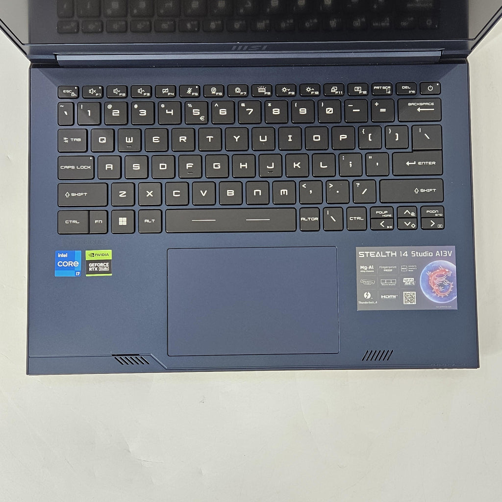 MSI Stealth 14 Studio 14 Blue 2.4 GHz Intel Core i7 13th Gen. 16GB RAM 1TB Solid State Drive NVIDIA GeForce RTX 4060 8 GB