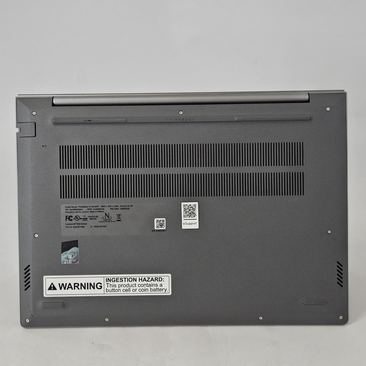 Lenovo ThinkBook 14 Gen 9 Gray 3.2 GHz AMD Ryzen 5 220 16GB RAM 256GB Solid State Drive