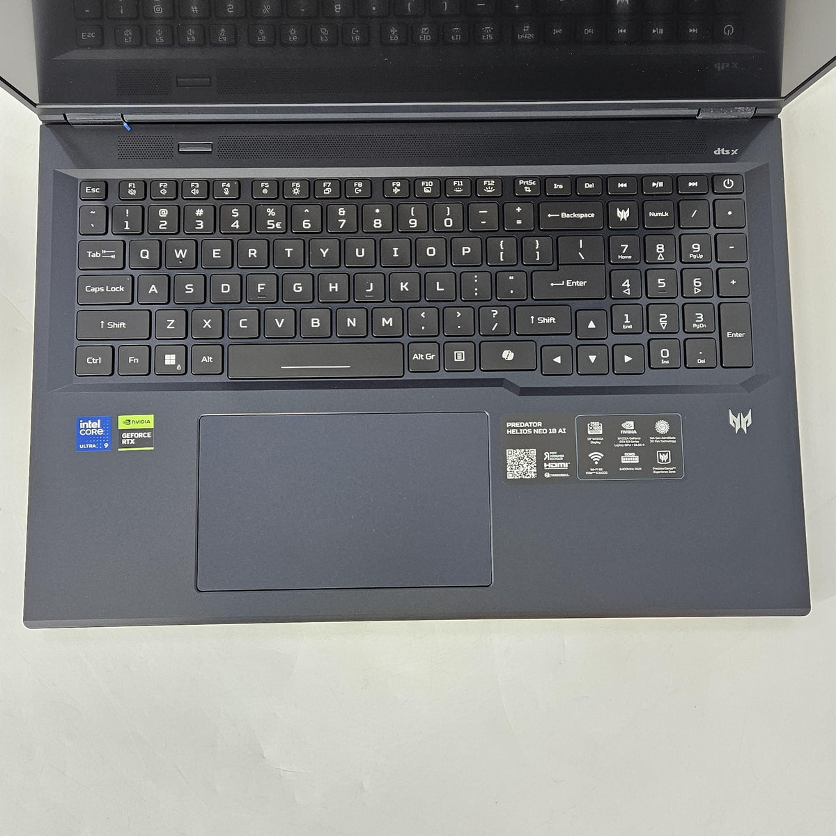 Acer Predator Helios Neo 18 AI 16 Blue 2.7 GHz Intel Core Ultra 9 Series 2 32GB RAM 1TB Solid State Drive 1TB Solid State Drive NVIDIA GeForce RTX 5070 Ti 12 GB
