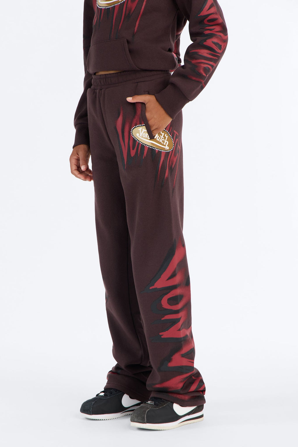 Mini Von Dutch Graffiti Sweatpant - Brown