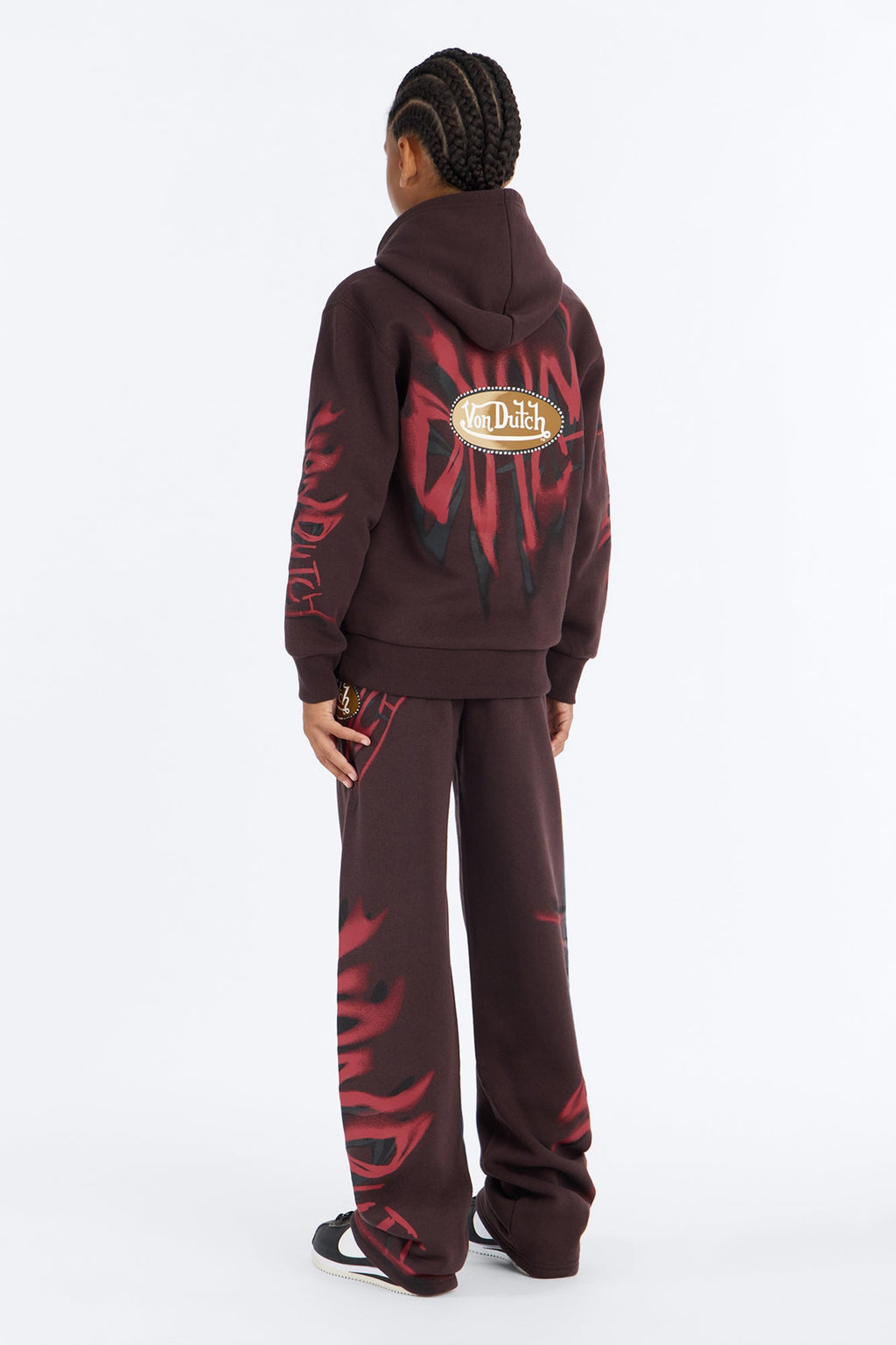 Mini Von Dutch Graffiti Sweatpant - Brown