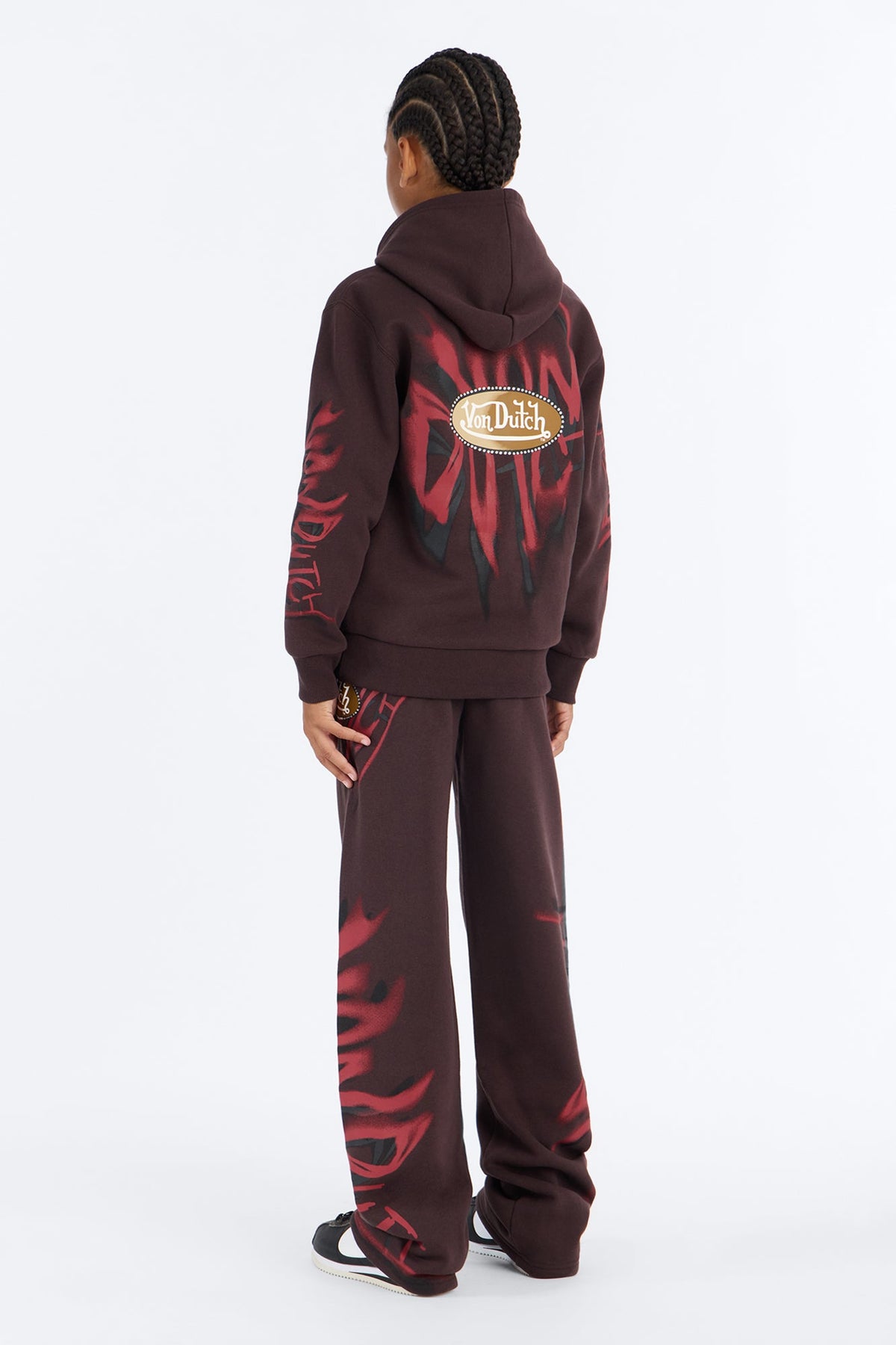 Mini Von Dutch Graffiti Sweatpant - Brown