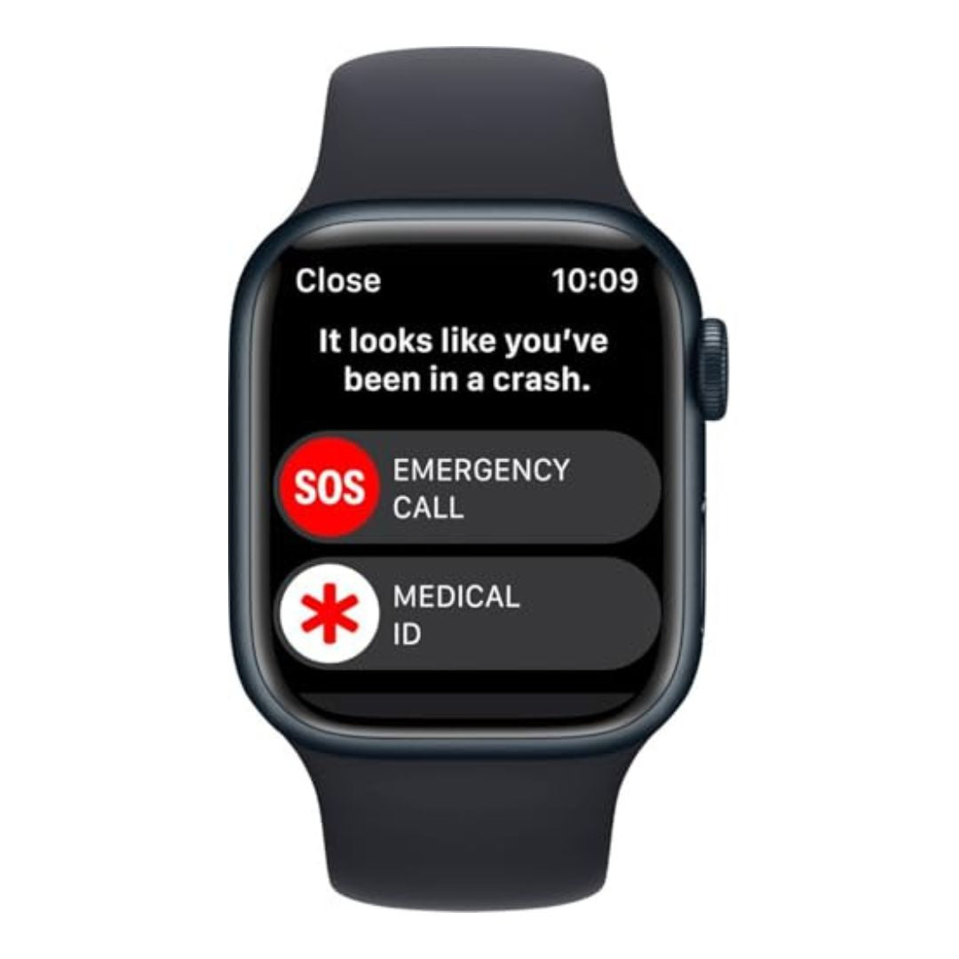Apple Watch Series 8 [GPS, 41mm] - Midnight Aluminum Case with Midnight Sport Band, M/L