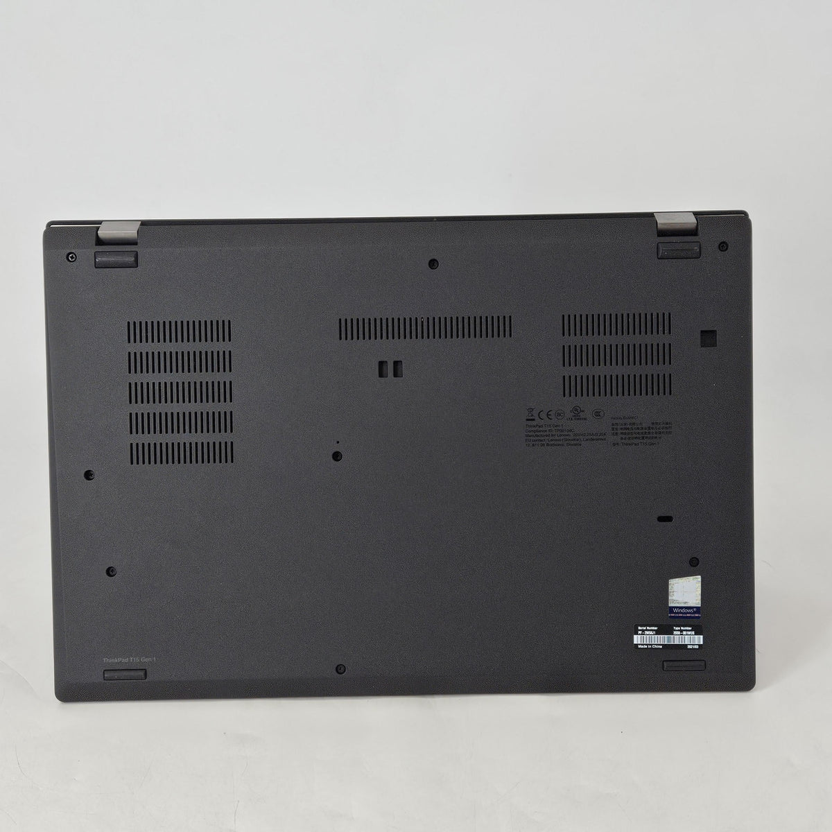 Lenovo ThinkPad T15 Gen 1 Black 1.8 GHz Intel Core i7 10th Gen. 16GB RAM 512GB Solid State Drive