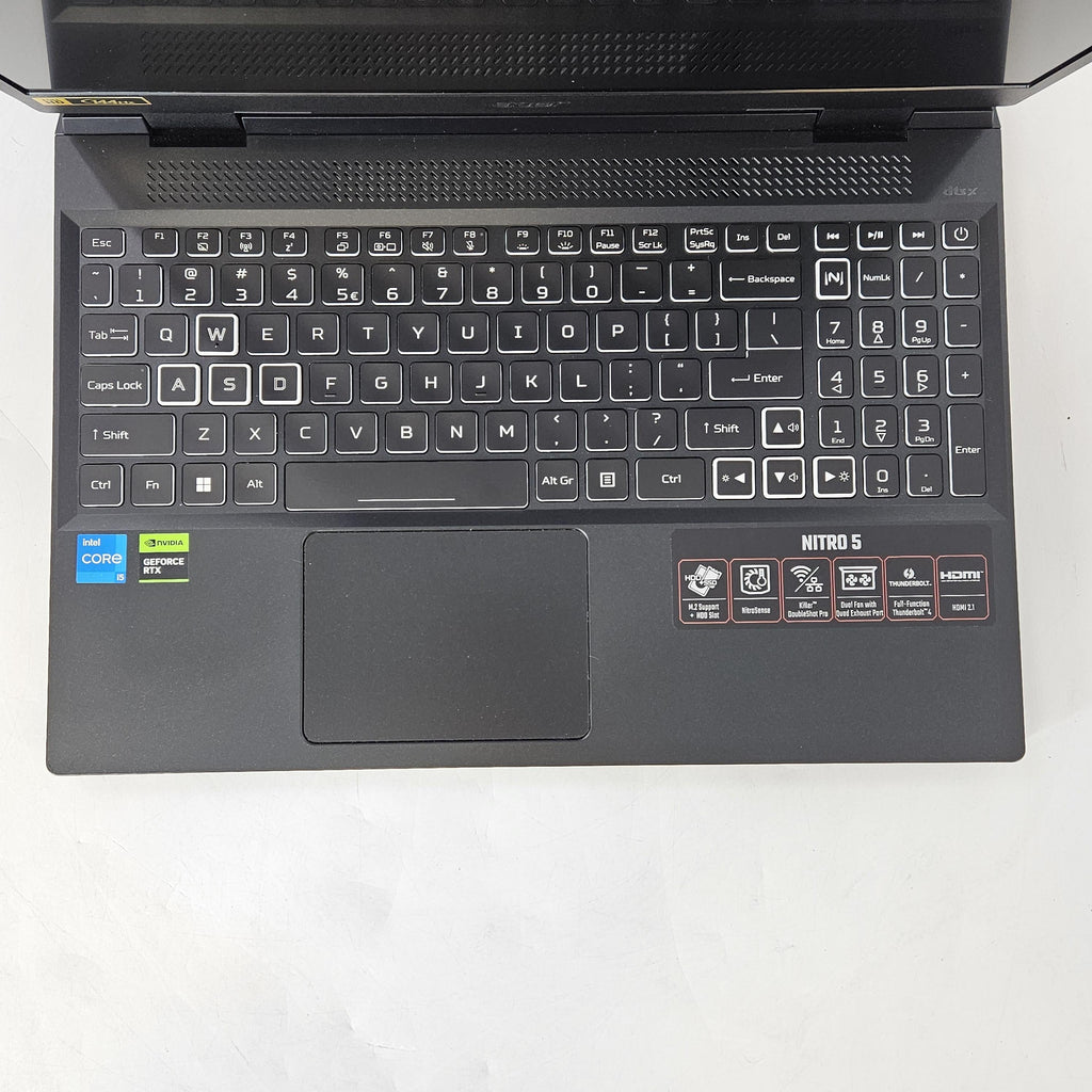 Acer Nitro 5 15.6 Black 3.1 GHz Intel Core i5 12th Gen. 16GB RAM 512GB Solid State Drive NVIDIA GeForce RTX 4050 6 GB