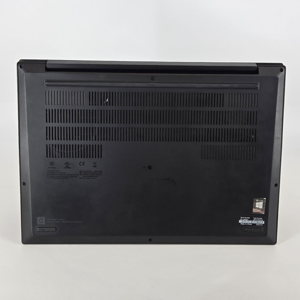 Lenovo ThinkPad P1 Gen 4 16 2021 Black 2.5 GHz Intel Core i7 11th Gen. 16GB RAM 512GB Solid State Drive NVIDIA GeForce RTX 3070 8 GB