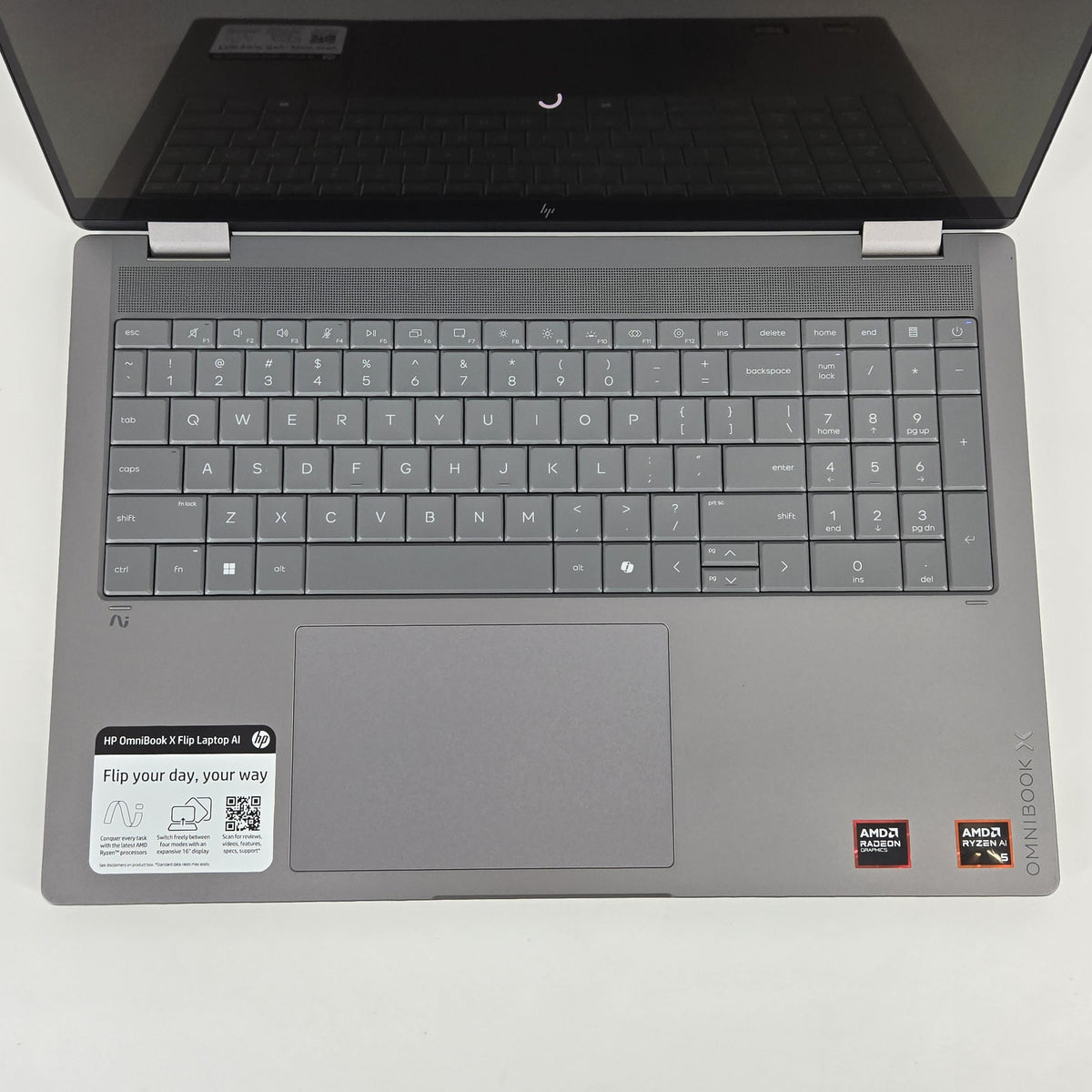 HP OmniBook X Flip 16 Eclipse Gray 2.0 GHz AMD Ryzen AI 5 430 16GB RAM 512GB Solid State Drive