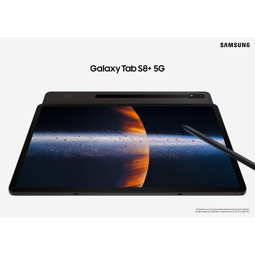 T-Mobile - Samsung Galaxy Tab S8+ 5G - 128GB - Graphite - SM-X808UZAAXAU