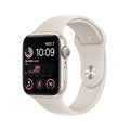 Apple Watch SE 2nd Generation (GPS) 44mm Starlight Aluminum Case with Starlight Sport Band - S/M - MRE43LL/A