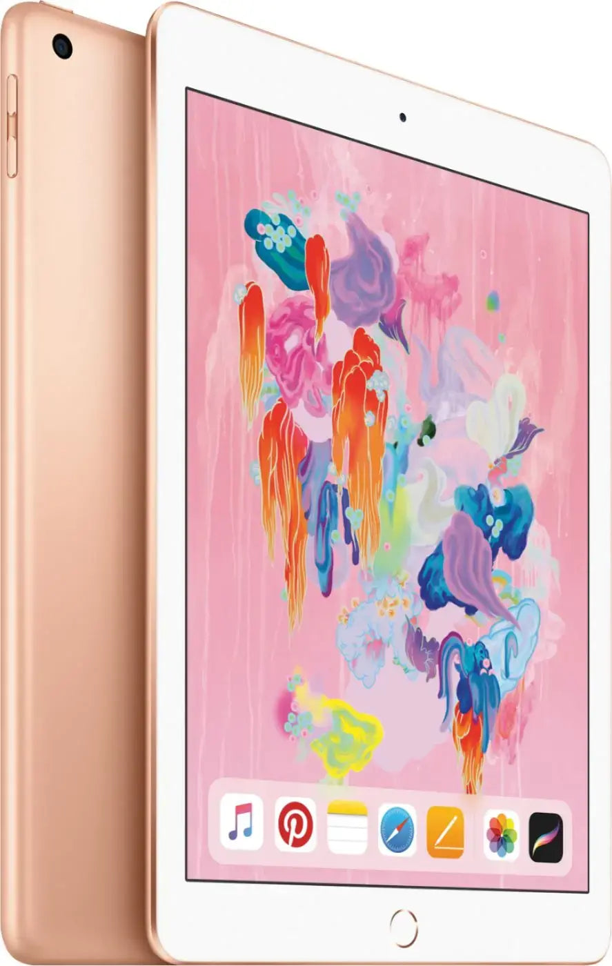 Apple iPad 6th Gen (9.7-inch, Wi-Fi, 32GB) - Gold (2018) - MRJN2LL/A