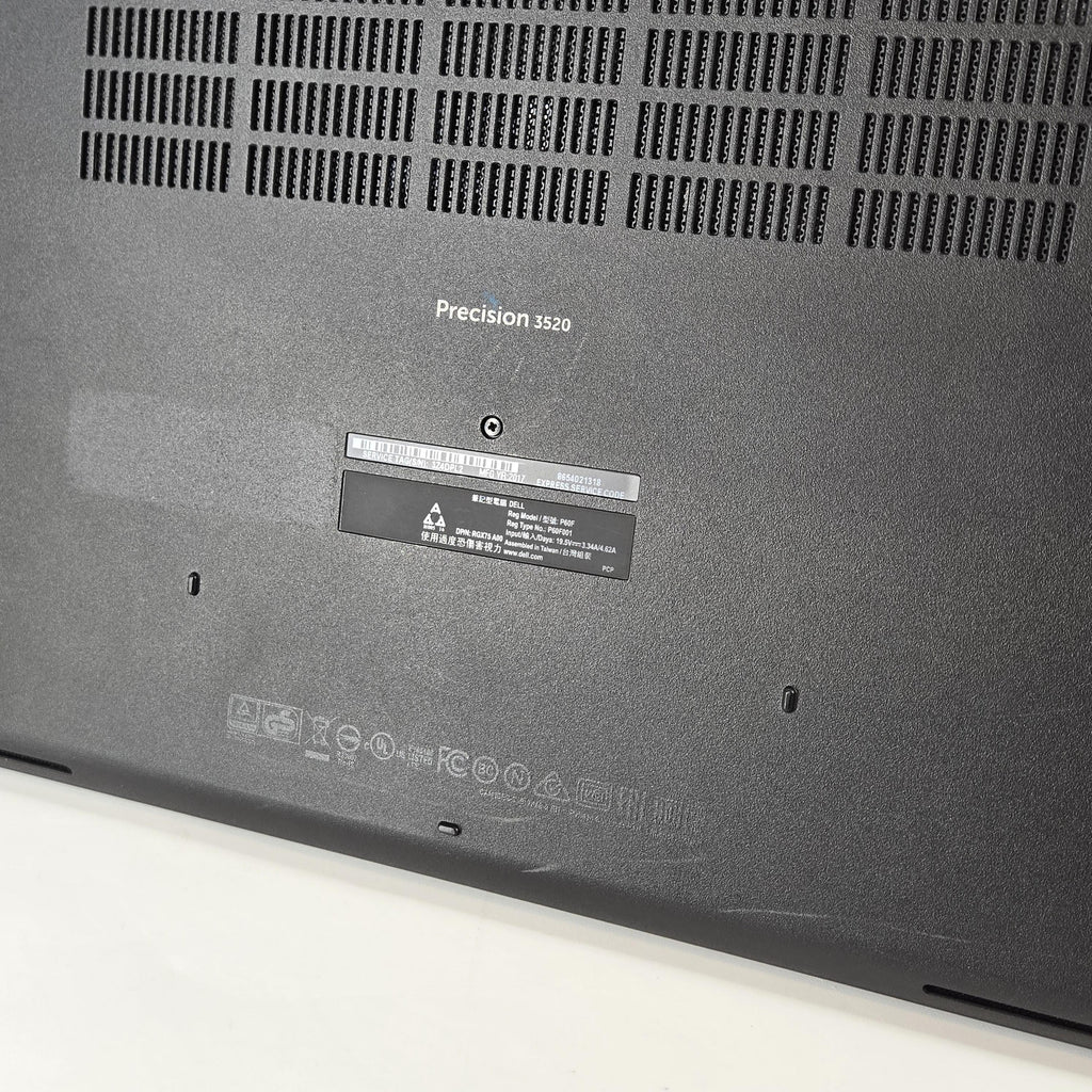 Dell Precision 3520 15.6 Black 2.8 GHz Intel Core i5 7th Gen. 16GB RAM 512GB Solid State Drive NVIDIA Quadro M620 2 GB
