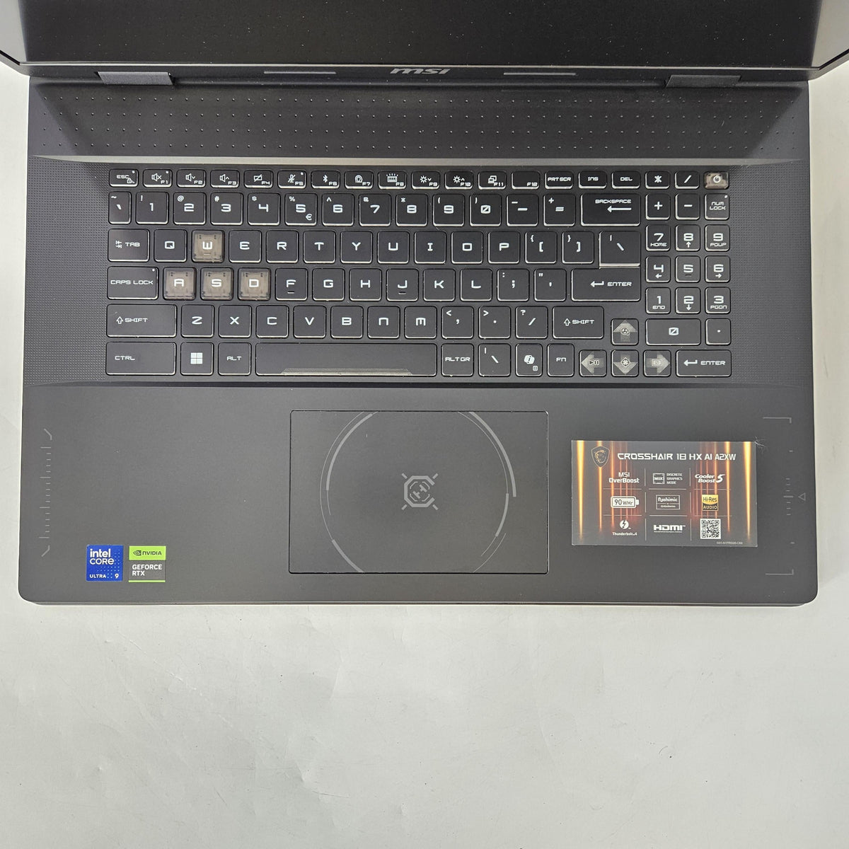 MSI Crosshair 18 HX AI Black 2.7 GHz Intel Core Ultra 9 Series 2 32GB RAM 1TB Solid State Drive NVIDIA GeForce RTX 5070 8 GB