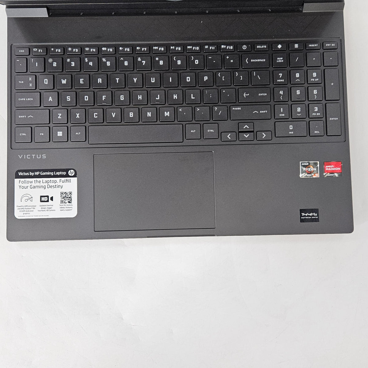 HP Victus 15.6 Black 3.3 GHz AMD Ryzen 5 7535HS 32GB RAM 512GB Solid State Drive AMD Radeon RX 6550M 4 GB