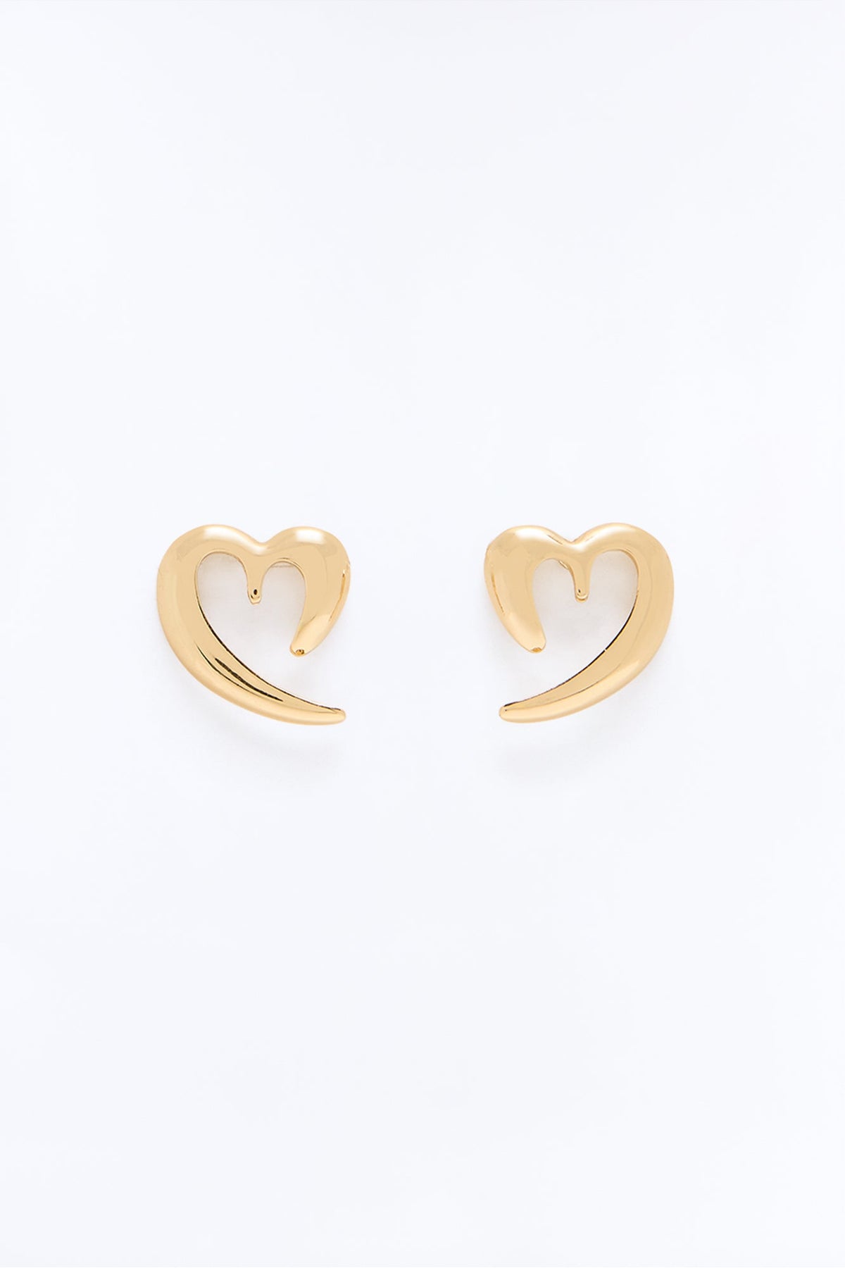 Don't Break My Heart Earrings - Gold