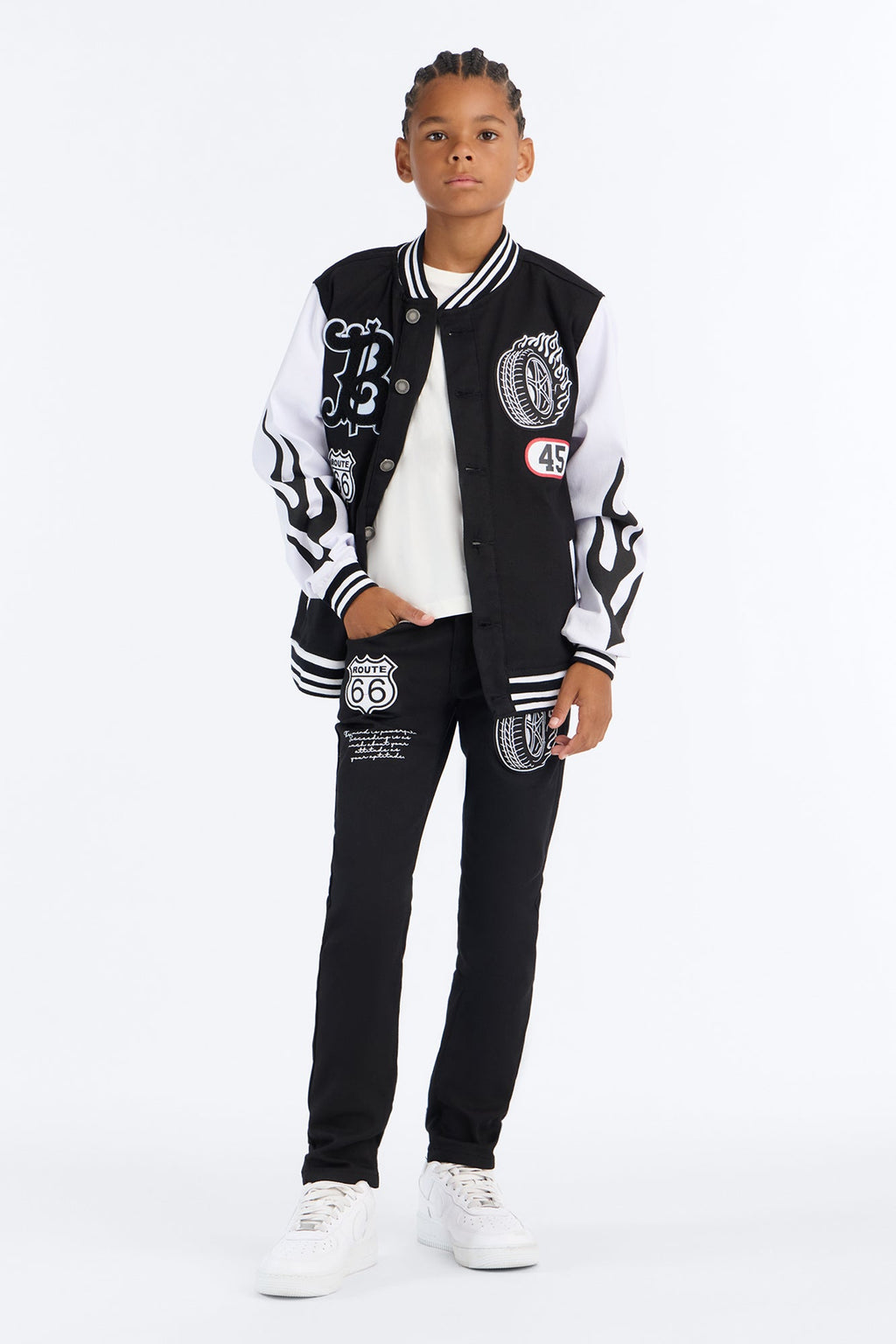 Mini Going Places Skinny Jeans - Black