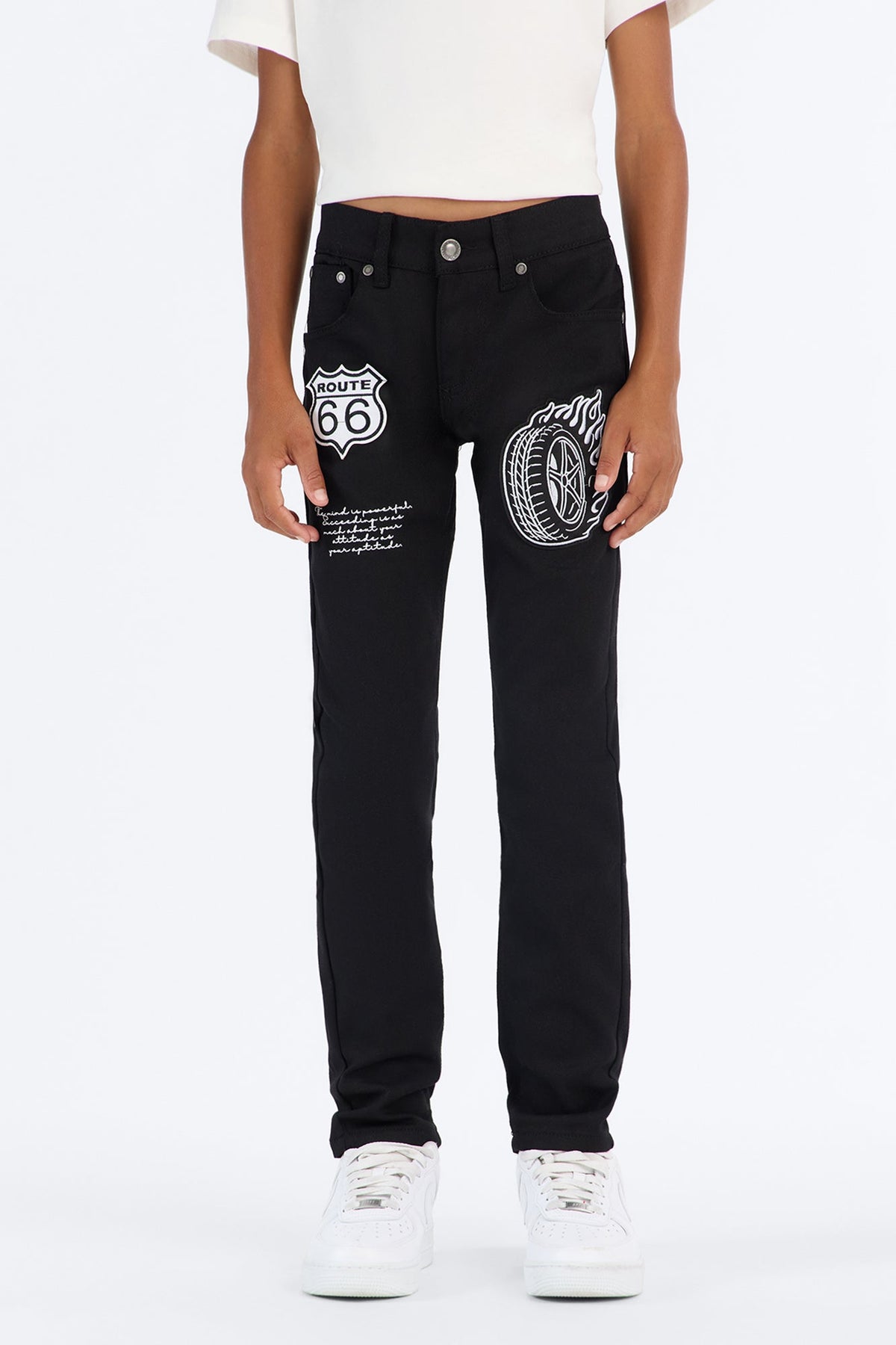 Mini Going Places Skinny Jeans - Black