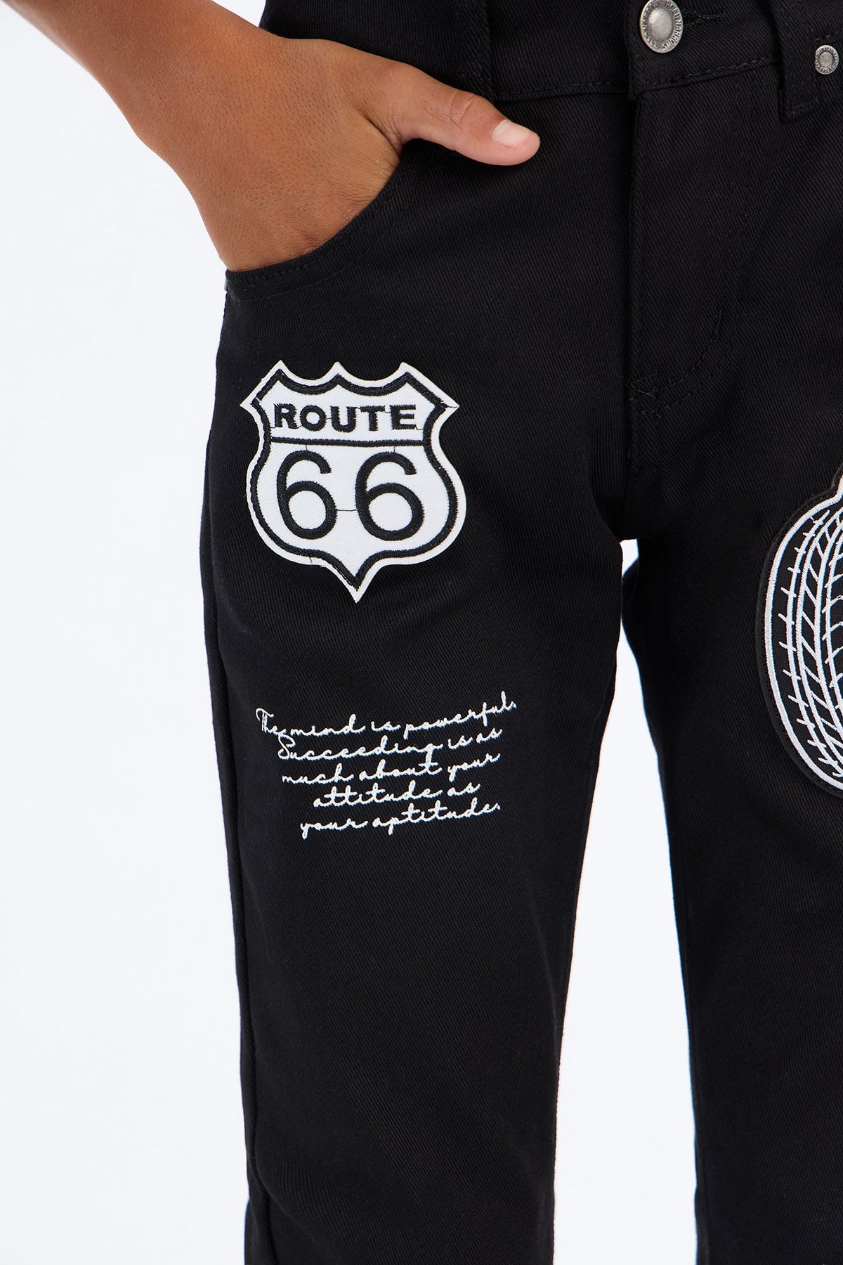 Mini Going Places Skinny Jeans - Black