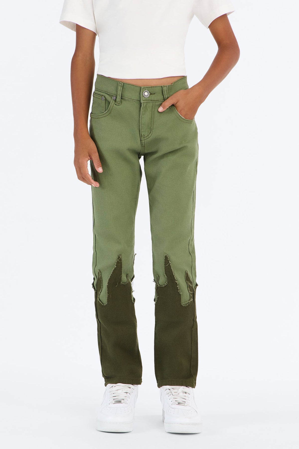 Mini So Fire Skinny Jeans - Olive