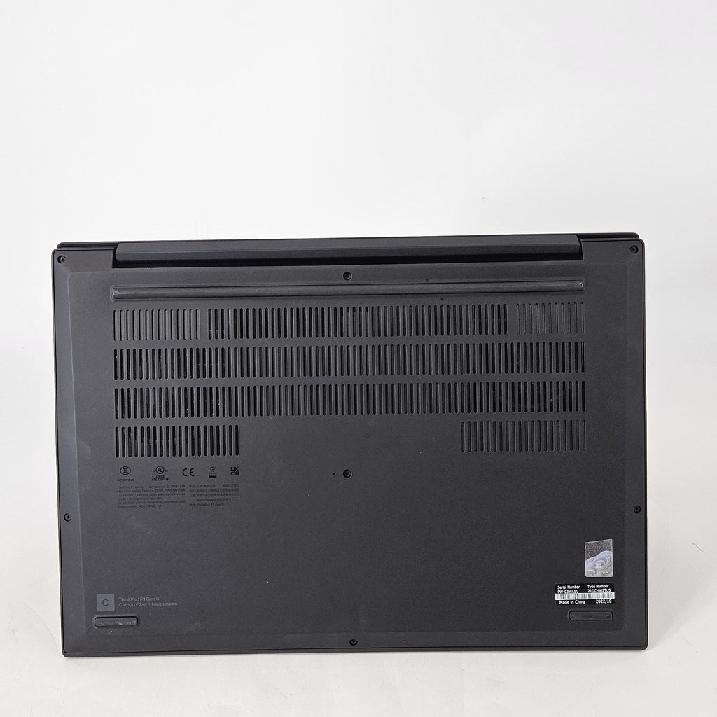 Lenovo ThinkPad P1 Gen 5 16 2022 Black 2.4 GHz Intel Core i7 12th Gen. 32GB RAM 1TB Solid State Drive NVIDIA RTX A3000 12 GB