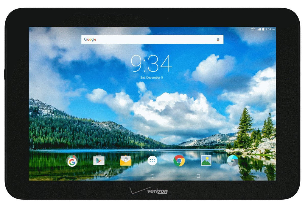 Verizon Ellipsis 10 Tablet - 10.1"" ( WiFi + 4G LTE ) - 16GB - Black - QTAIR7BLK